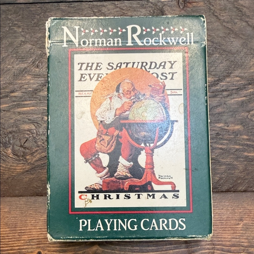 Norman Rockwell The Saturday Evening Post Christmas Playing Cards By US Playing